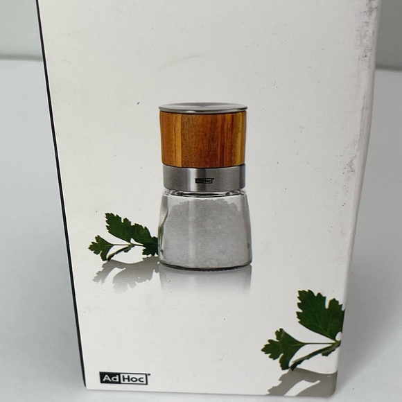 Ad Hoc Kitchen Adhoc Acacia Woodglass Salt Pepper Mill Unfilled 55